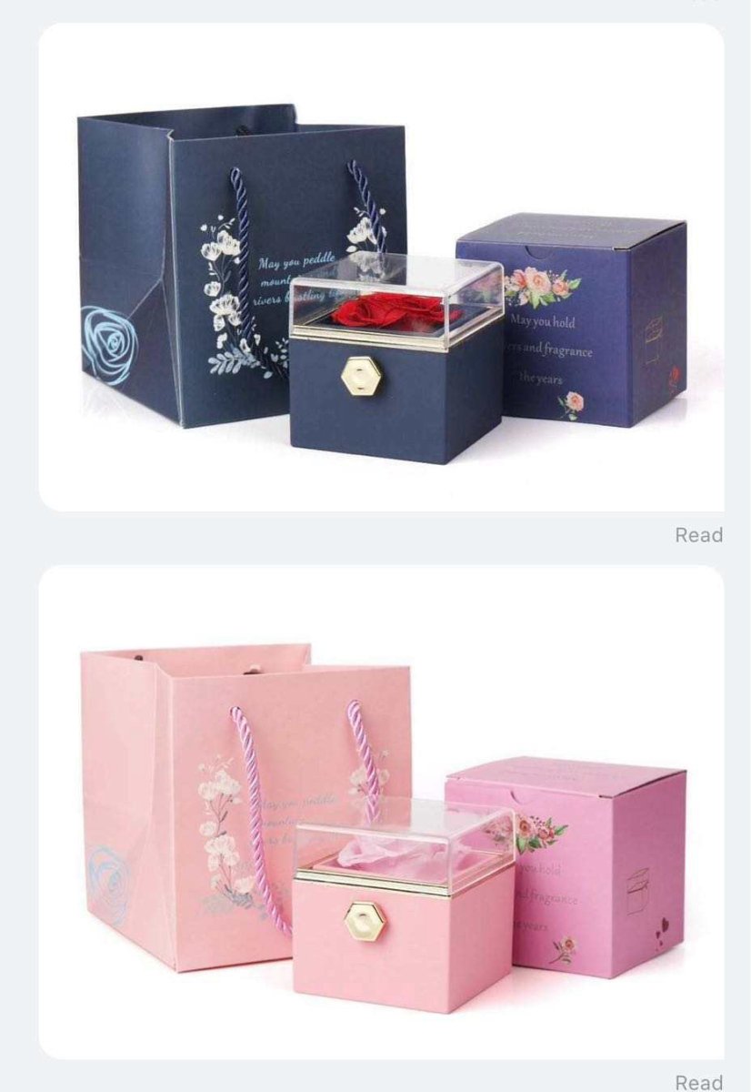 Caja giratoria de rosa eterna - Podios