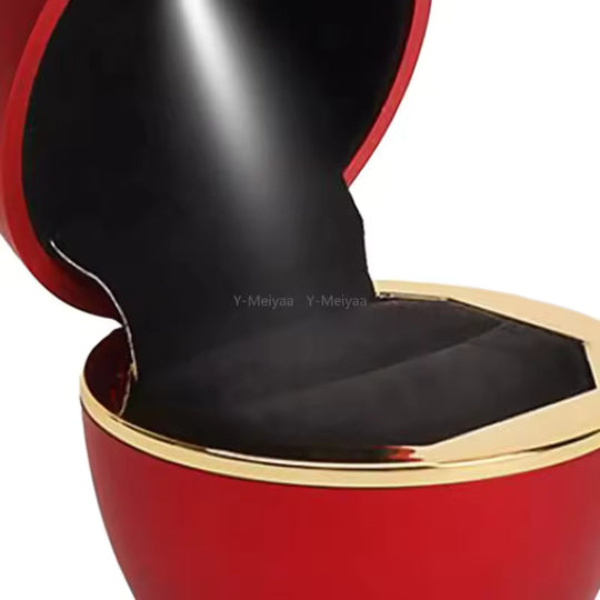 Caja de rosa con Luz LED