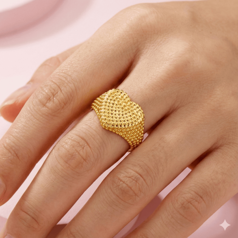 Carry me Adore™ Anillo ajustable de acero inoxidable - Podios