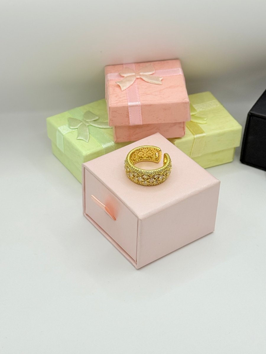 Carry me Bright - anillo ajustable bañado en oro de 18k - Podios