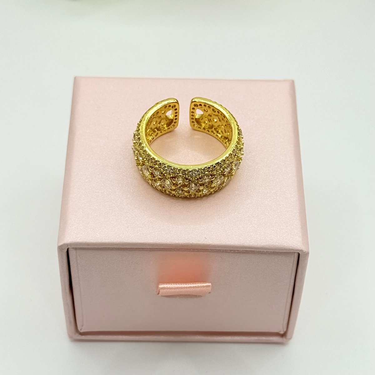 Carry me Bright - anillo ajustable bañado en oro de 18k - Podios