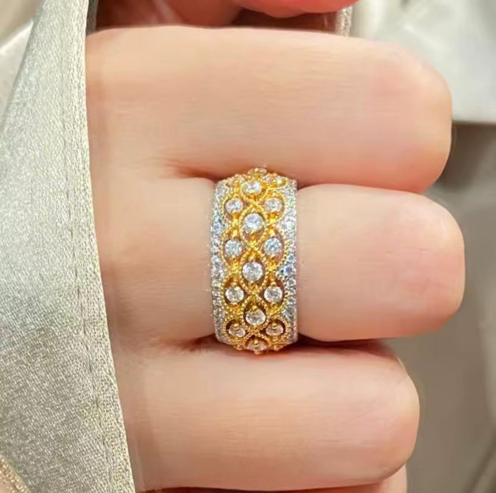 Carry me Bright - anillo ajustable bañado en oro de 18k - Podios