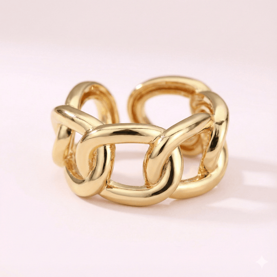Carry me Chain™ Anillo ajustable de acero inoxidable - Podios