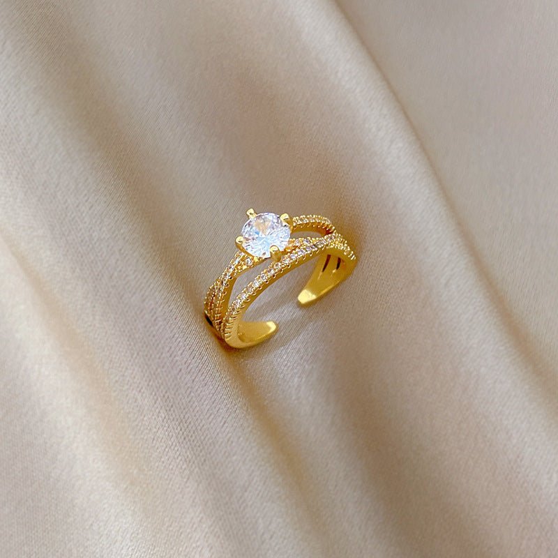 Carry me Joy - anillo ajustable bañado en oro de 18k - Podios