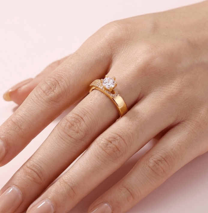 Carry me Luxury™ Anillo ajustable bañado en oro 14k - Podios