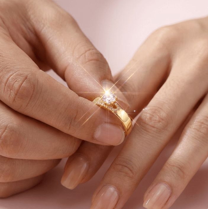 Carry me Luxury™ Anillo ajustable bañado en oro 14k - Podios