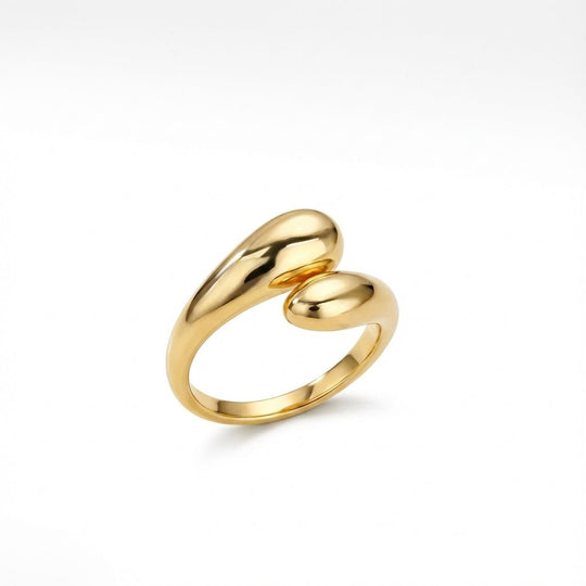 Carry me WAVE™ Anillo de doble onda - acero inoxidable y ajustable - Podios