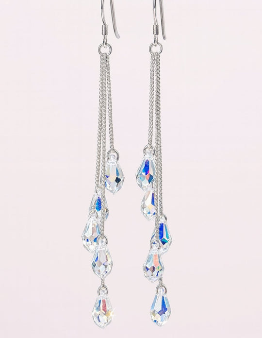 Drops Fashion™ - Aros gota de agua de cristal - Podios