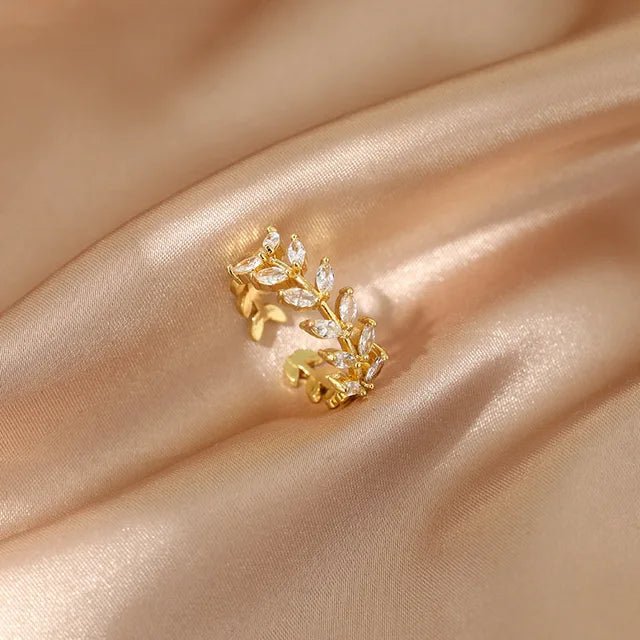 Fullness Laurel™ - anillo ajustable de acero inoxidable - Podios