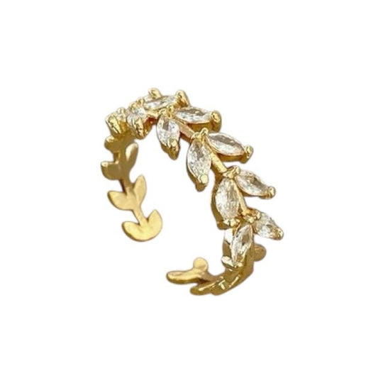 Fullness Laurel™ - anillo ajustable de acero inoxidable - Podios