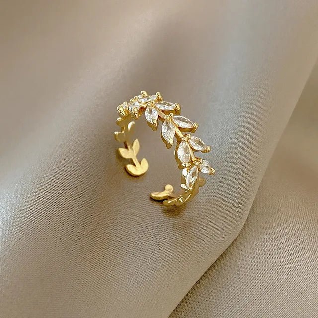 Fullness Laurel™ - anillo ajustable de acero inoxidable - Podios