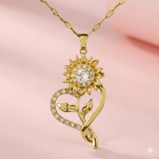 Girasol Heart™ Collar antiestrés de girasol giratorio - Podios