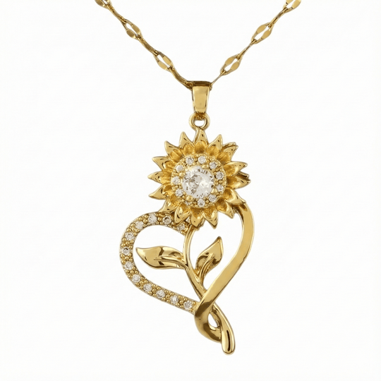 Girasol Heart™ Collar antiestrés de girasol giratorio - Podios