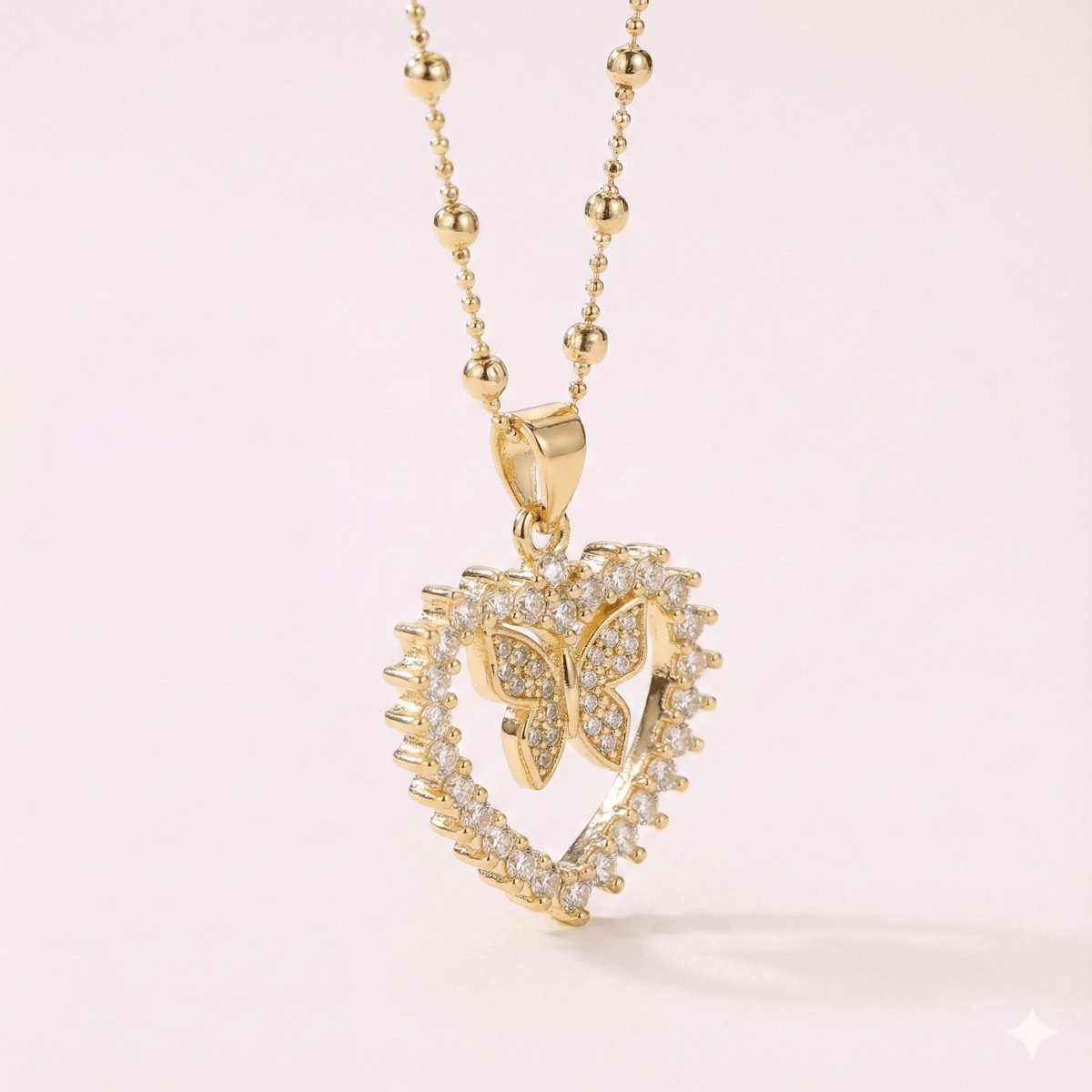 Golden Wind™ Collar de Mariposa enchapado en Oro 18 quilates - Podios