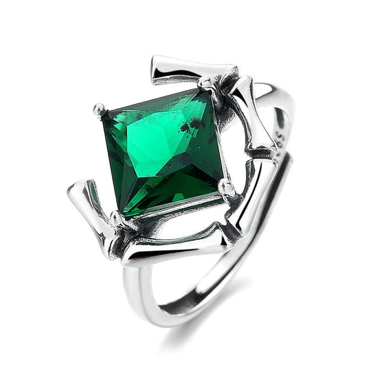 Green Exclusive Collection - anillo ajustable plateado - Podios