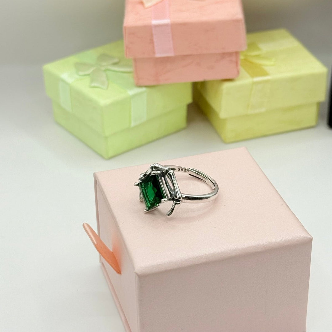 Green Exclusive Collection - anillo ajustable plateado - Podios