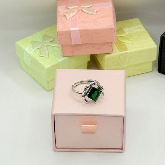 Green Exclusive Collection - anillo ajustable plateado - Podios