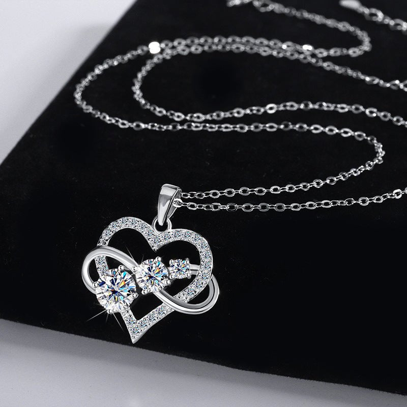 Infinity Love™ - Collar de Plata 925 con Moissanitas 1.8 carat - Podios