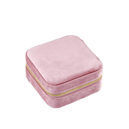 Joyero portable con espejo 10x10x5 cm - Podios