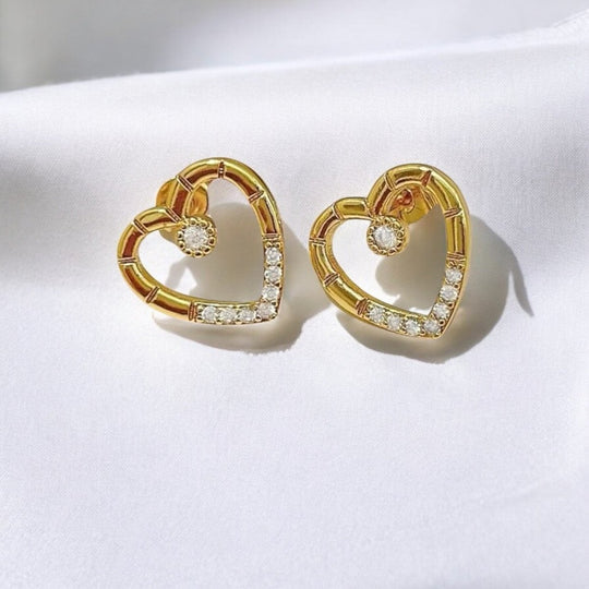 Loving You Collection™ Aros enchapados en oro de 18 quilates - Podios