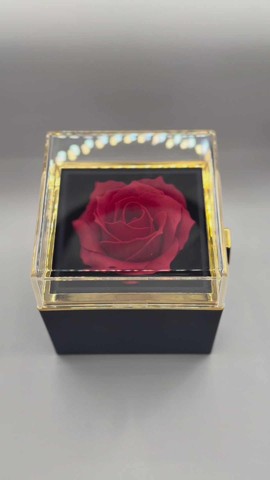 EternalLove™: Regalo especial incluye collar, rosa de terciopelo y caja rotatoria