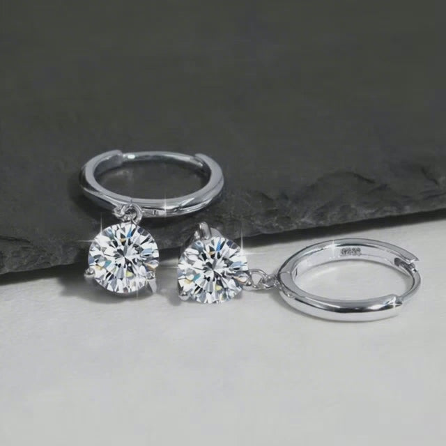 Aros Single Circón Plata 925