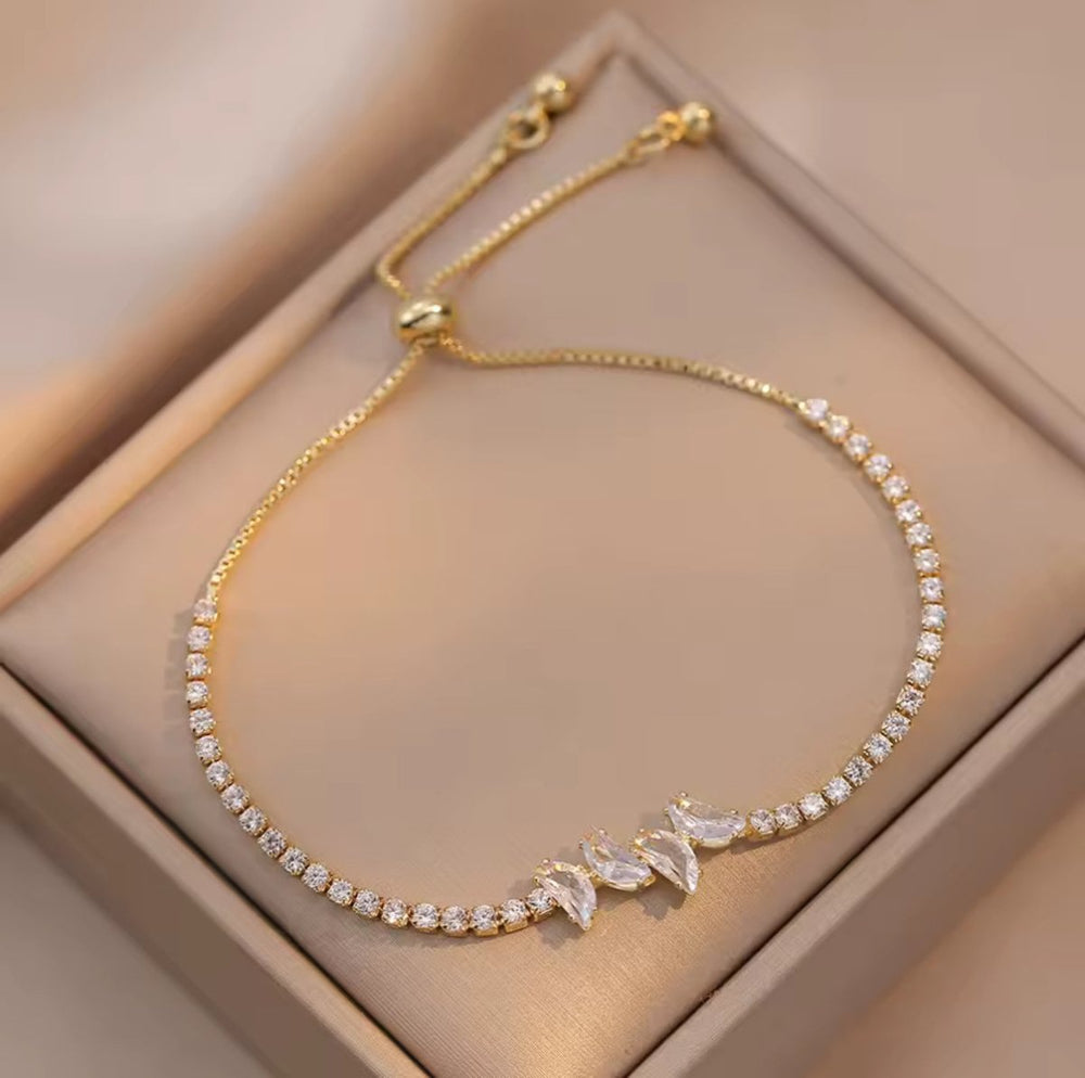 Pulsera de Mariposas Tu & Yo - ajustable y bañada en oro 18k - Podios