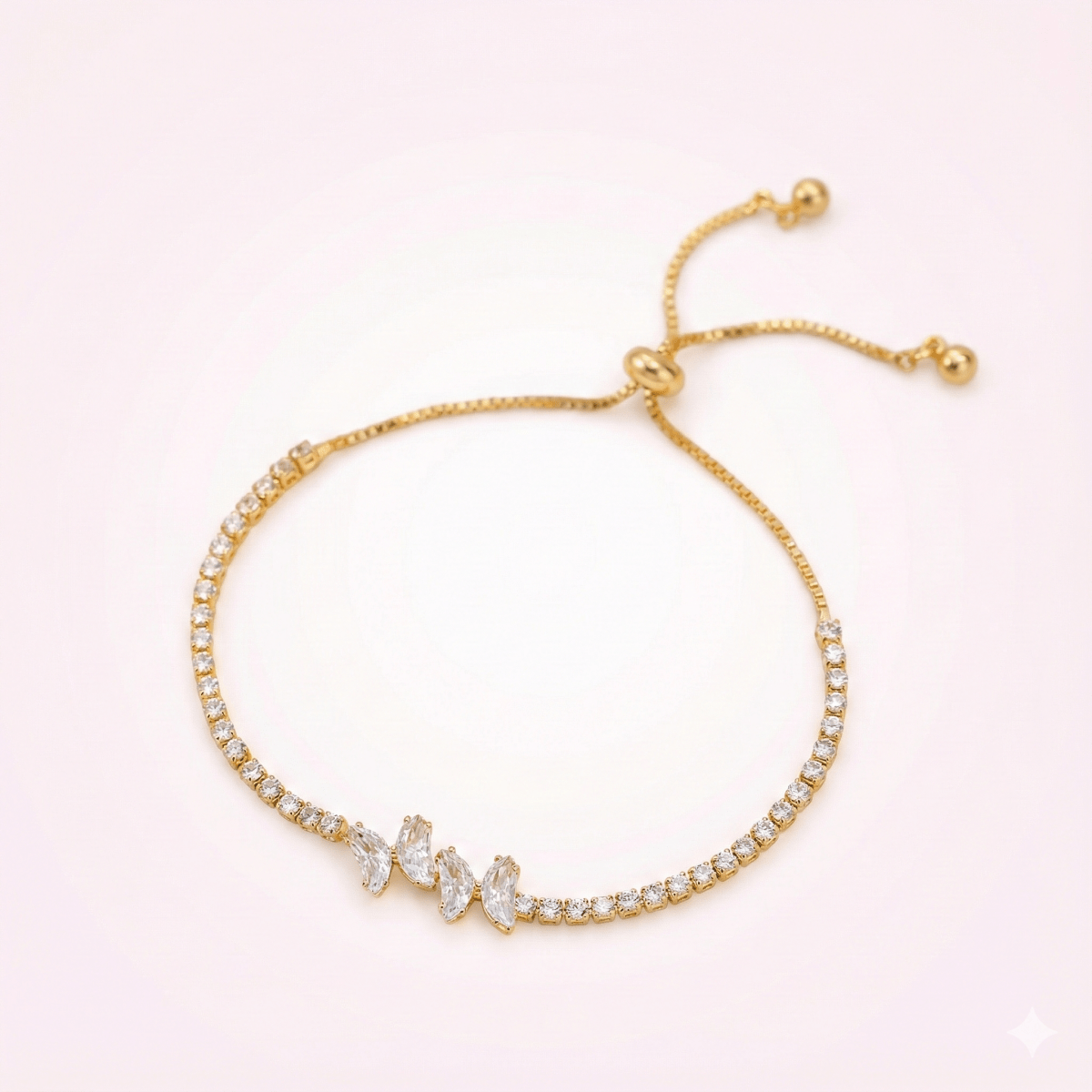 Pulsera de Mariposas Tu & Yo - ajustable y bañada en oro 18k - Podios