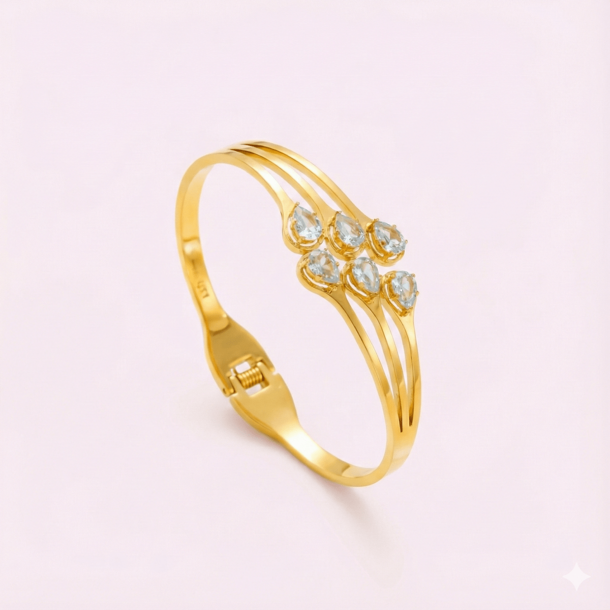 Pulsera Golden Elegance – Bañada en oro 18K con brillantes - Podios