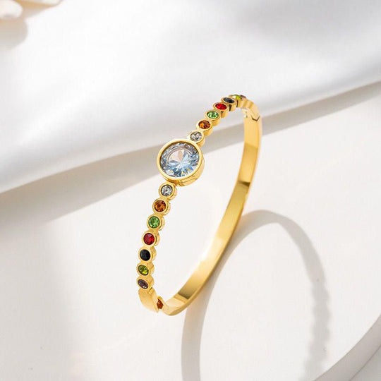 Pulsera Rainbow Luxe – Bañada en oro 18K - Podios