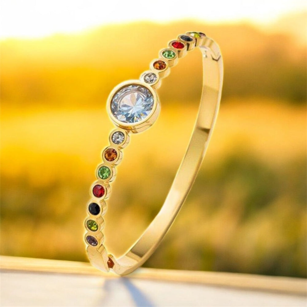 Pulsera Rainbow Luxe – Bañada en oro 18K - Podios