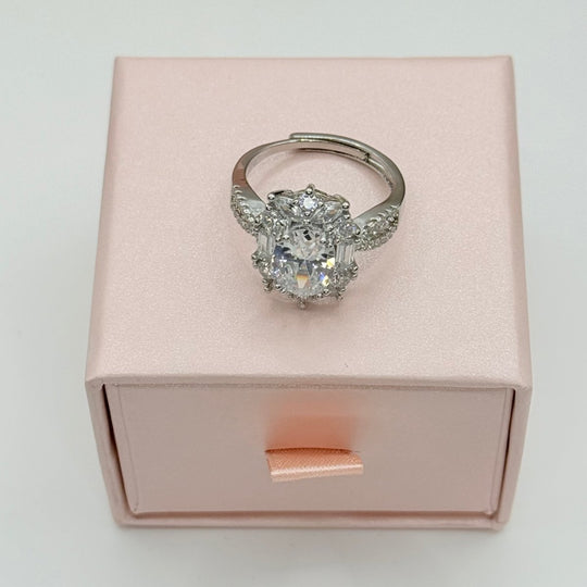 Purity Exclusive Collection - anillo ajustable bañado en plata 925 - Podios