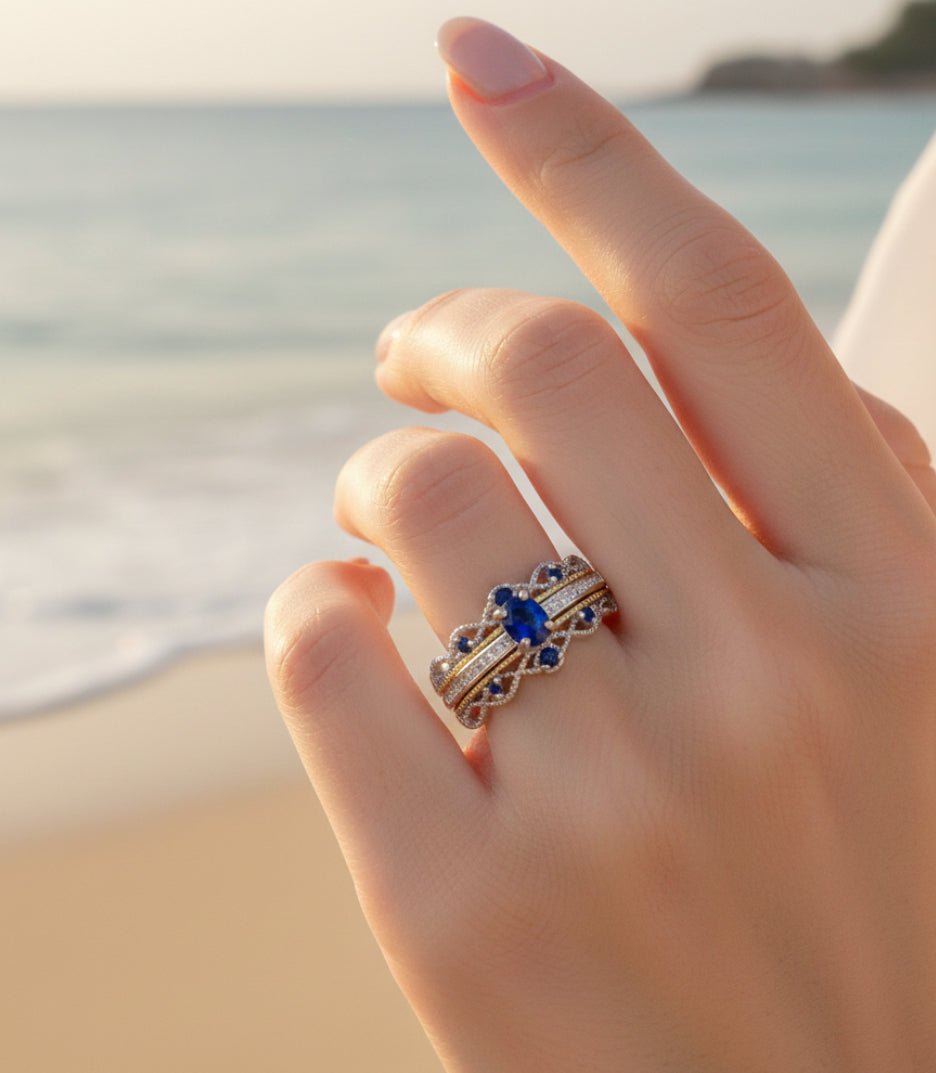 Queen Exclusive Collection - anillo ajustable de plata 925 - Podios