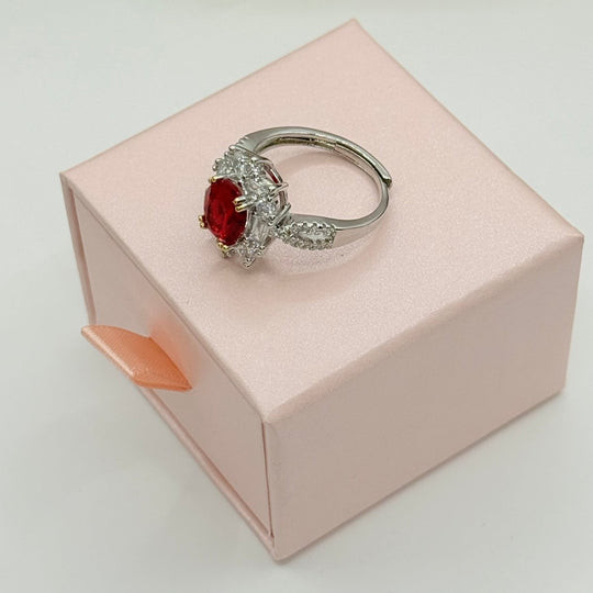 Red Exclusive Collection - anillo ajustable bañado en plata 925 - Podios