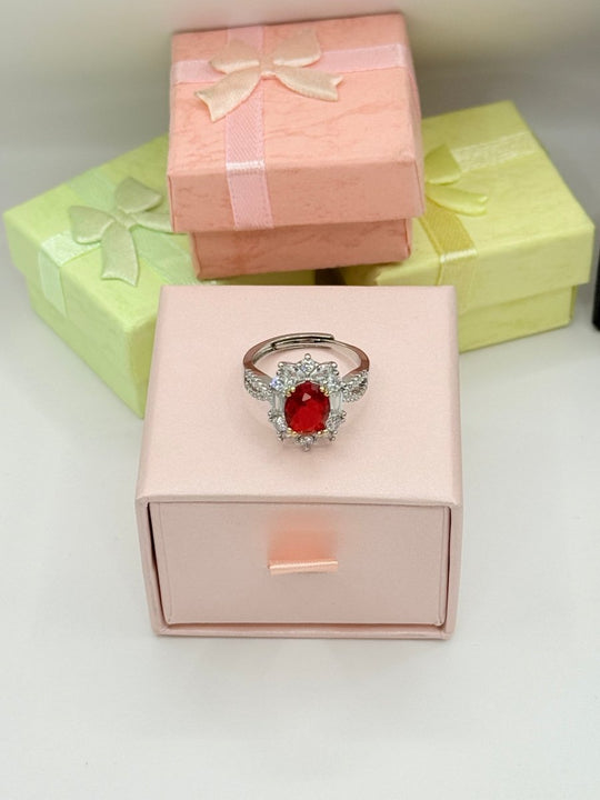 Red Exclusive Collection - anillo ajustable bañado en plata 925 - Podios