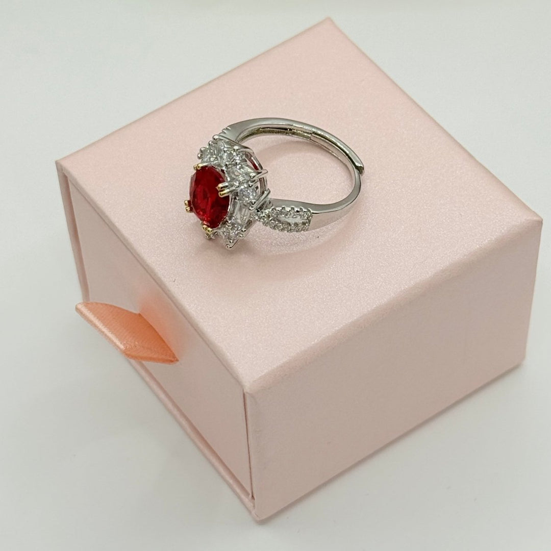 Red Exclusive Collection - anillo ajustable bañado en plata 925 - Podios