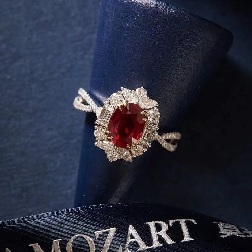 Red Exclusive Collection - anillo ajustable bañado en plata 925 - Podios