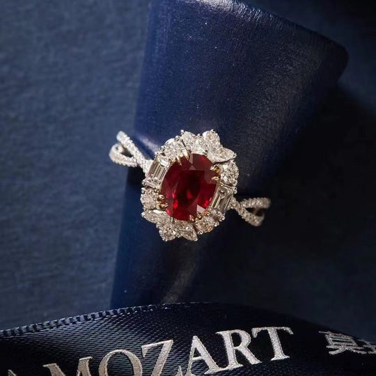 Red Exclusive Collection - anillo ajustable bañado en plata 925 - Podios