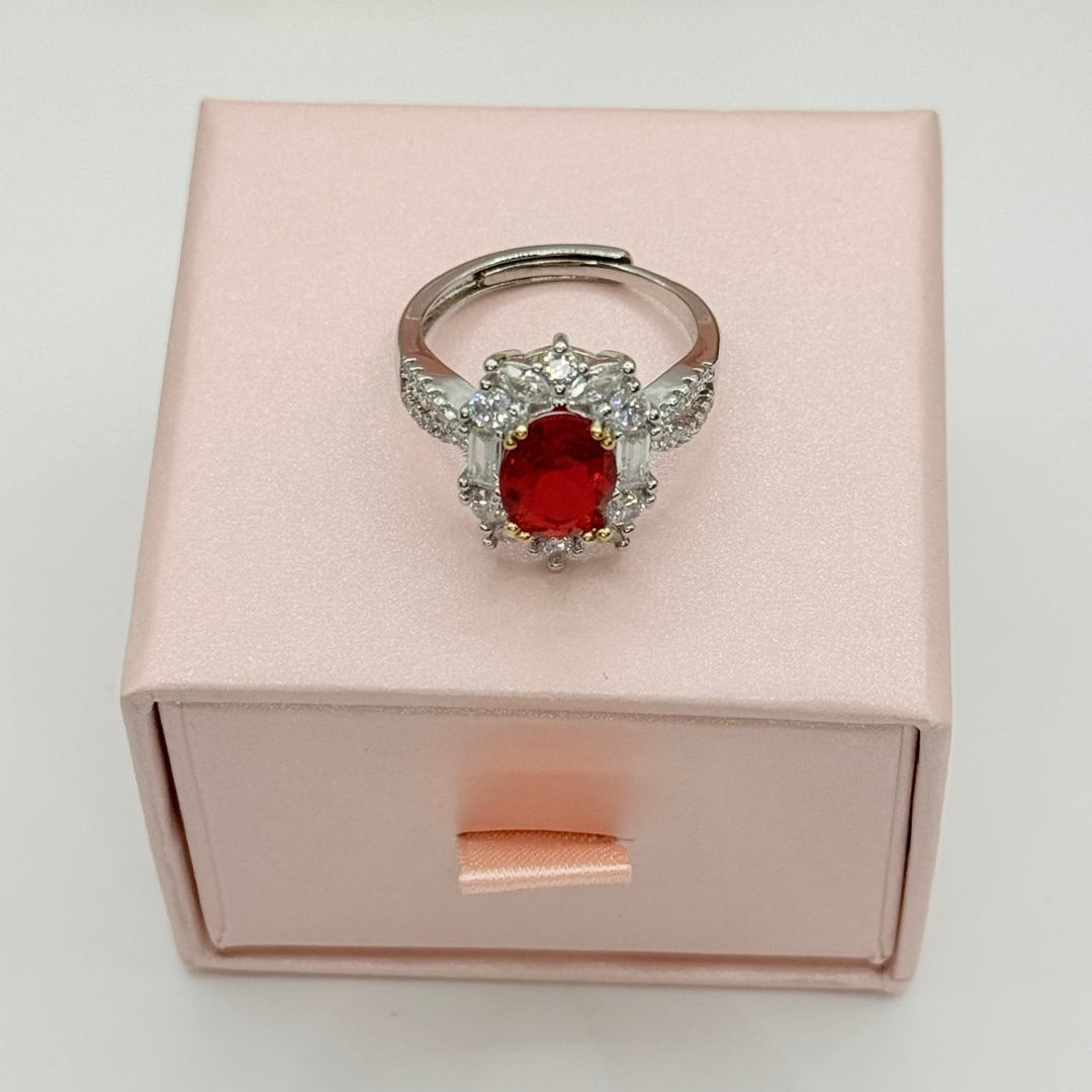 Red Exclusive Collection - anillo ajustable bañado en plata 925 - Podios