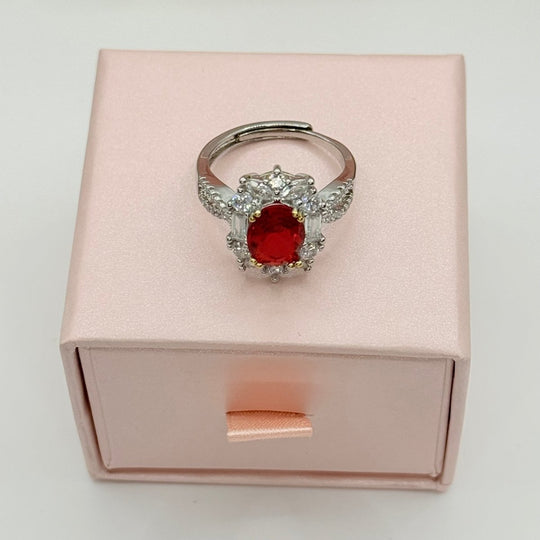 Red Exclusive Collection - anillo ajustable bañado en plata 925 - Podios