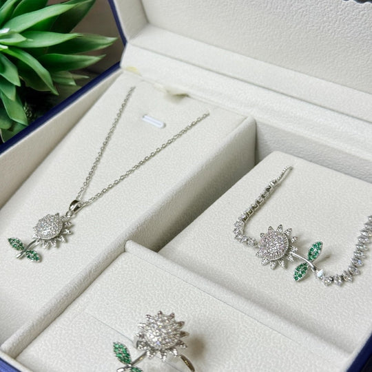 Set de Flores Giratorias - girasoles - tréboles - margaritas - Podios
