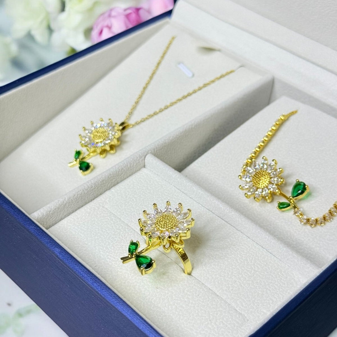 Set de Flores Giratorias - girasoles - tréboles - margaritas - Podios