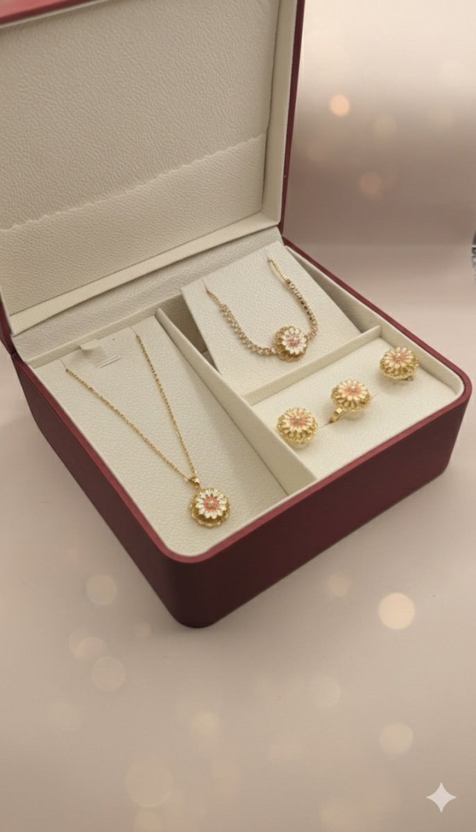 Set de Margaritas 4x - set giratorio de flores de 12 pétalos - Podios