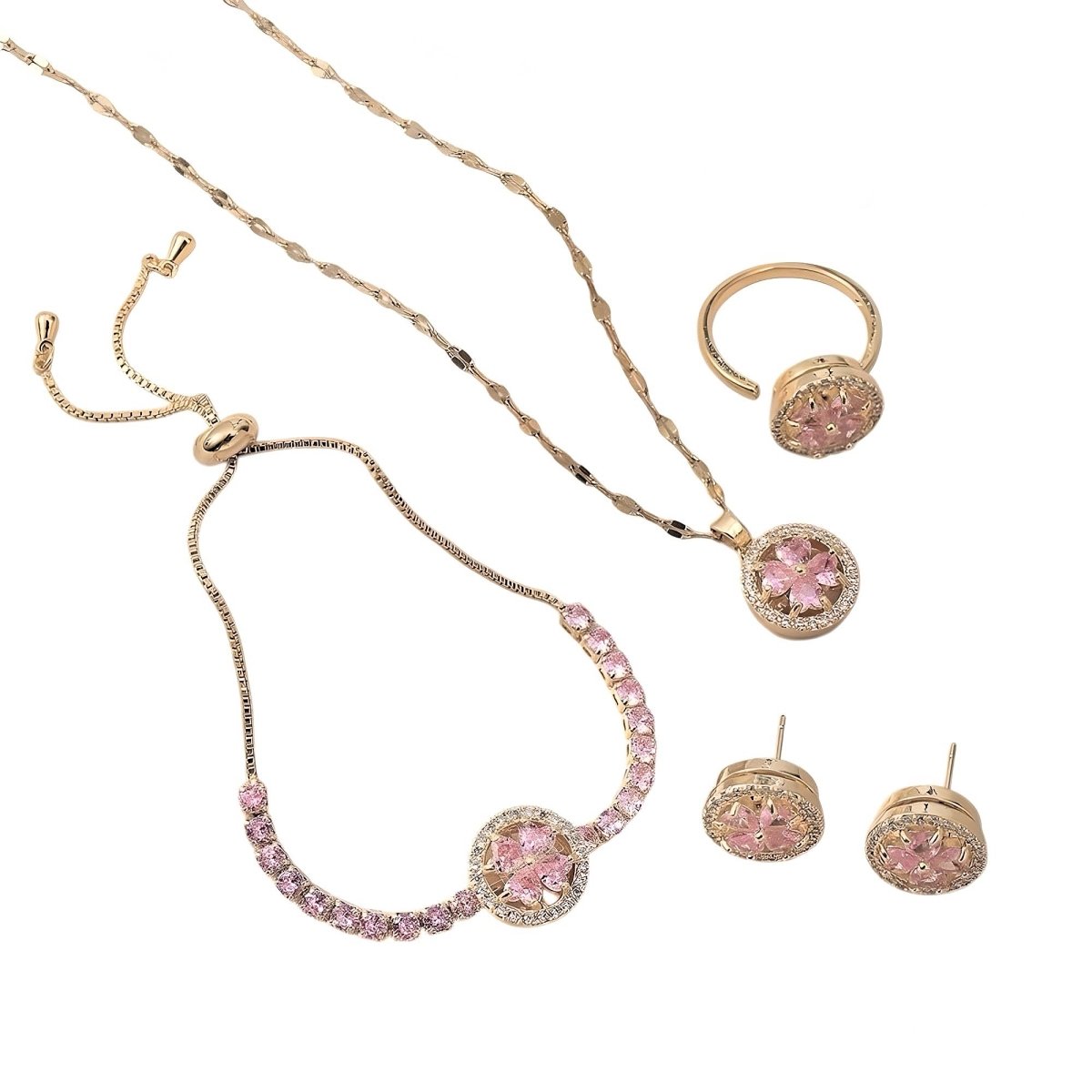 Set Tréboles Rosa Giratorios 4x - Podios