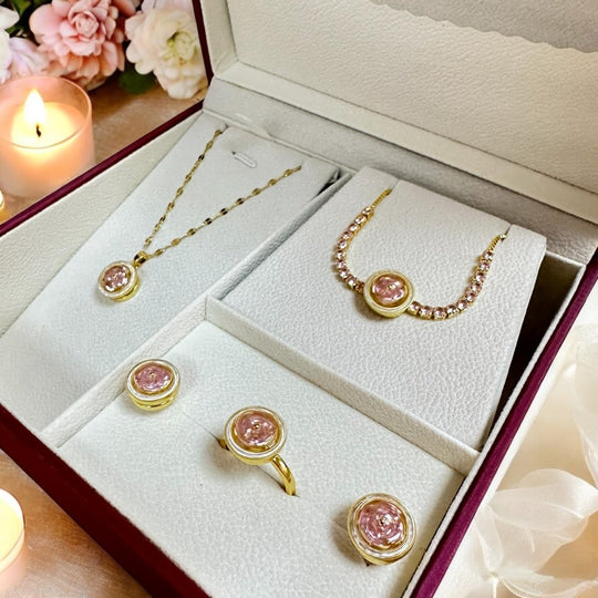 Set Tréboles Rosa Giratorios 4x - Podios