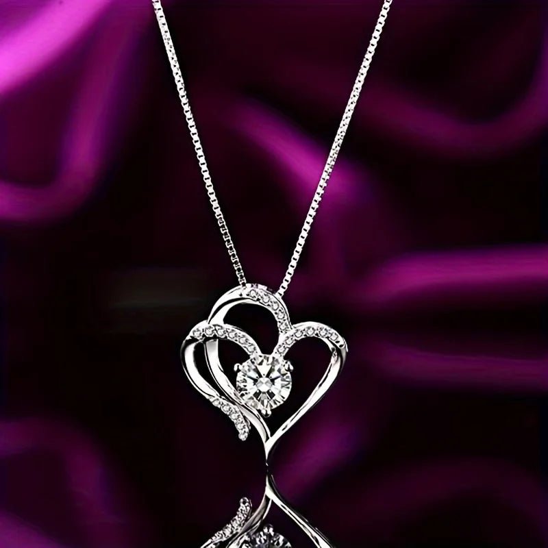 Silver Passion™ Collar plateado en romántica caja joyera - Podios