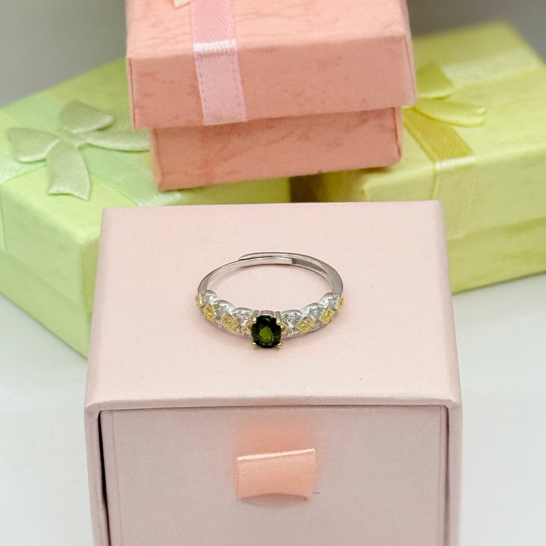 Spoir Tiny Exclusive Collection - anillo ajustable bañado en plata 925 - Podios