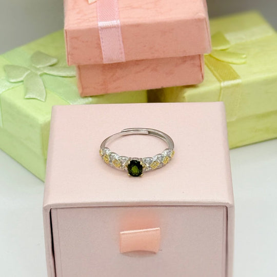 Spoir Tiny Exclusive Collection - anillo ajustable bañado en plata 925 - Podios