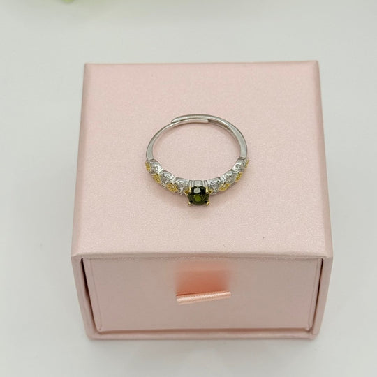 Spoir Tiny Exclusive Collection - anillo ajustable bañado en plata 925 - Podios