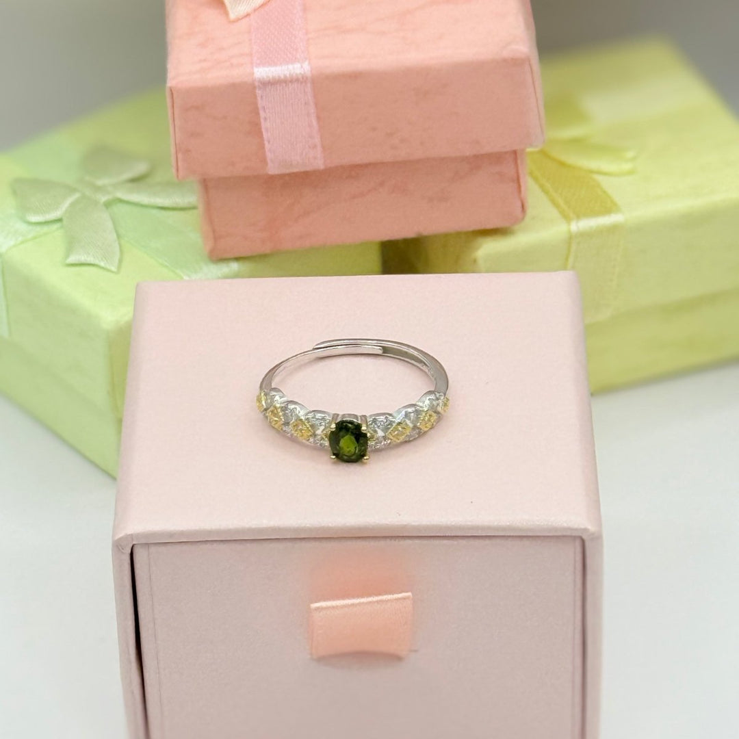 Spoir Tiny Exclusive Collection - anillo ajustable bañado en plata 925 - Podios